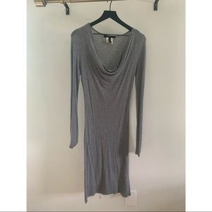Gray long sleeve dress